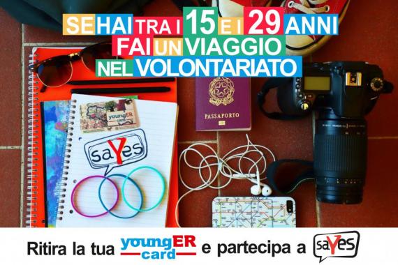 Cartolina sayes 2018-2019: volontariato dai 15 ai 29 anni a Bologna