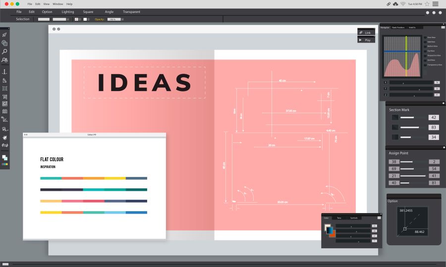 interfaccia di indesign