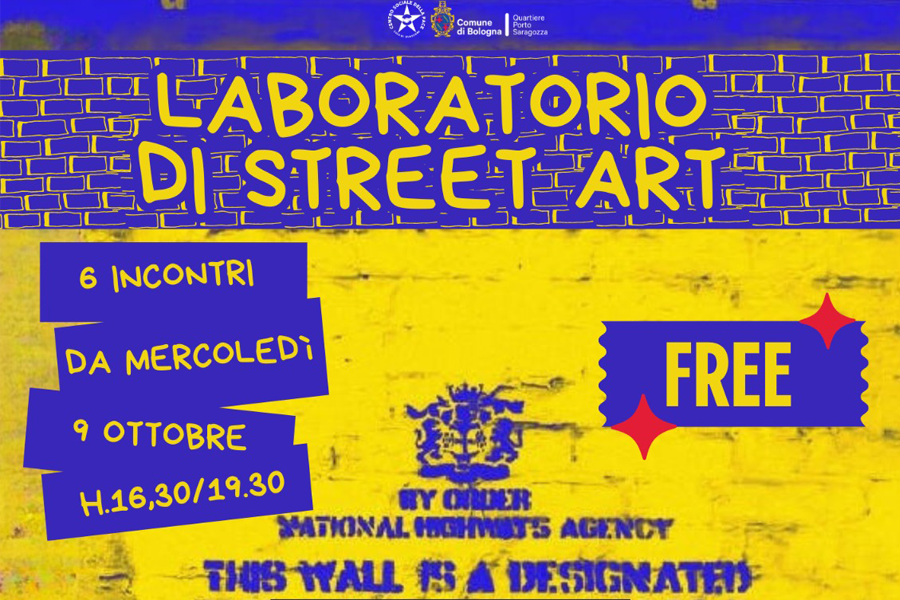 Locandina laboratorio street art