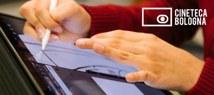 immagine di persona che disegna su una tavoletta grafica