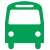 Bus icona verde