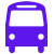 Bus viola icona