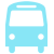 Bus icona azzurra
