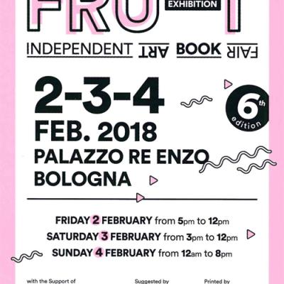 Retro del volantino generale di Fruit 2018.