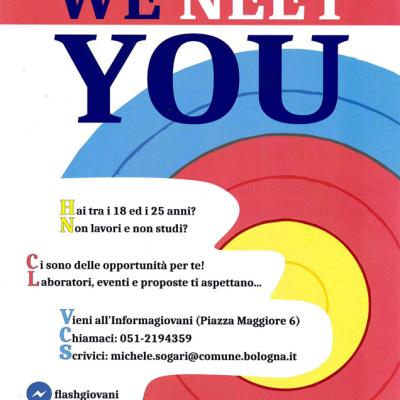 Locandina progetto We Neet You