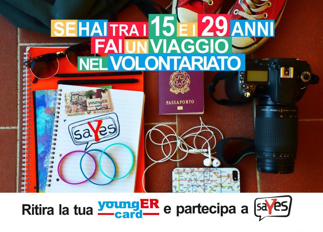 Cartolina sayes 2018-2019: volontariato dai 15 ai 29 anni a Bologna