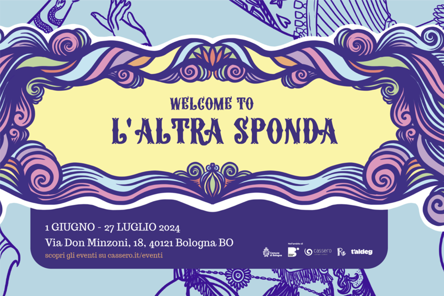 welcome to l'altra sponda locandina con date 1 giugno 27 luglio 2024