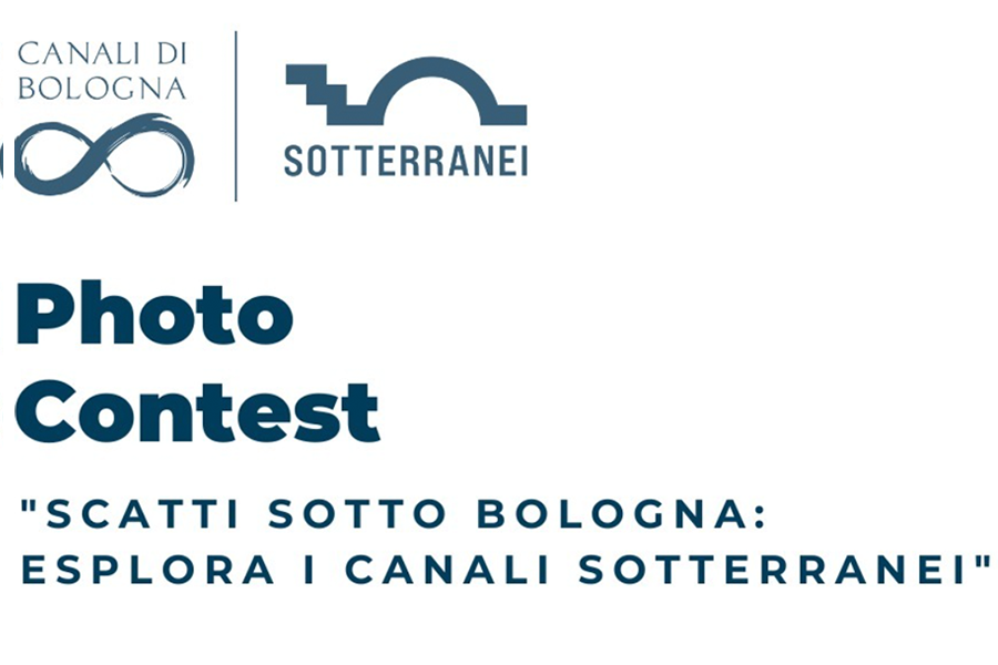 Locandina contest fotografico visita canali sotto Bologna