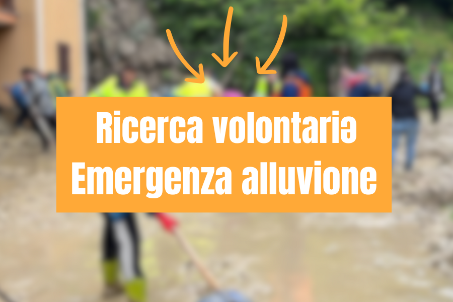 ricerca volontari emergenza alluvione