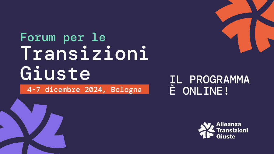 Evento a Bologna Forum per le transizioni giuste