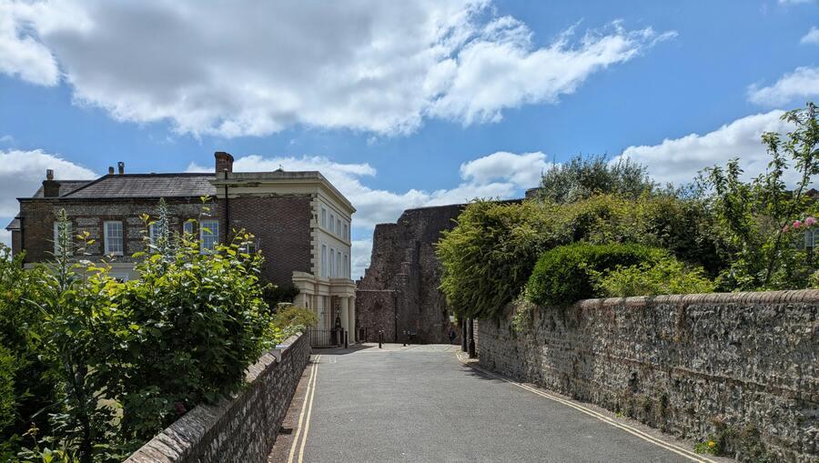 strada tipica di villaggi inglesi