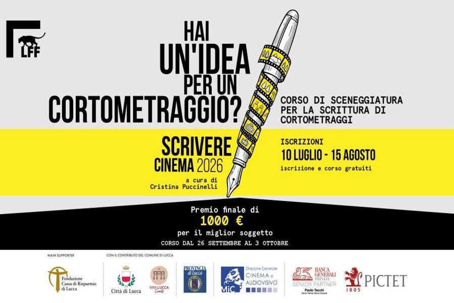 Grafica locandina Scivere cinema