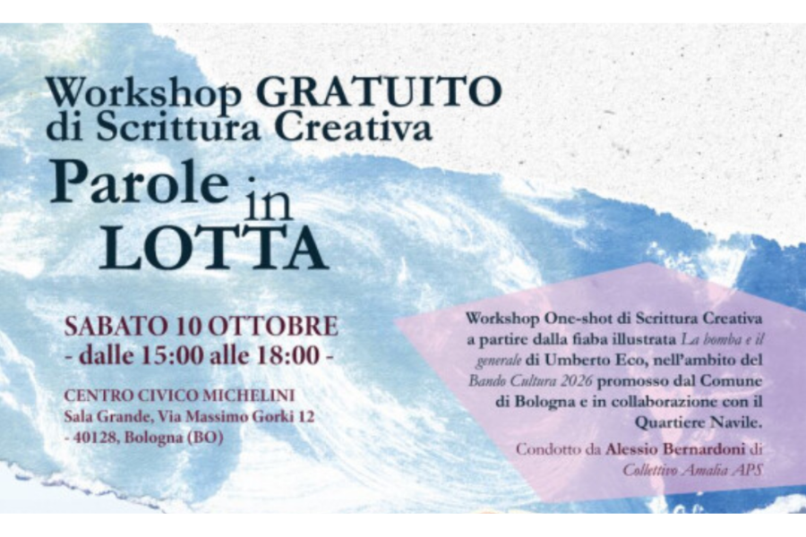 Locandina workshop Parole in lotta