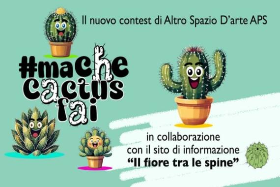 Immagine con illustrazioni di cactus che sorridono