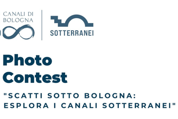 Locandina contest fotografico visita canali sotto Bologna