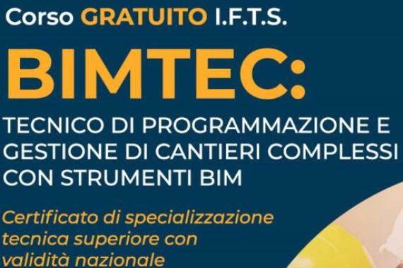 Corso BIMTEC - Tecnico di programmazione e gestione di cantieri complessi con strumenti BIM