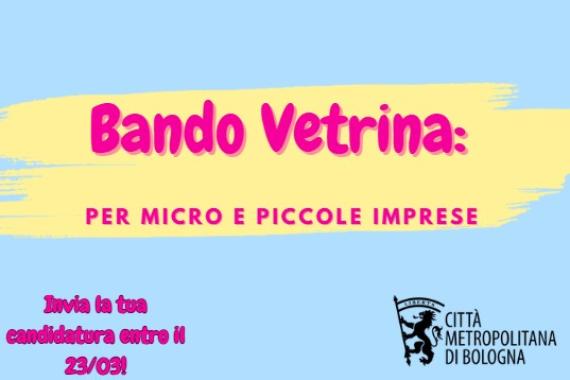 locandina bando vetrina per piccole imprese 