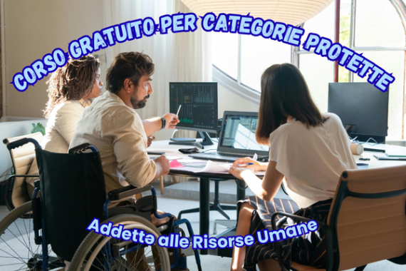 immagine di persone con disabilità in ufficio