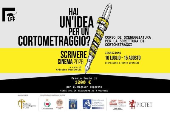 Grafica locandina Scivere cinema