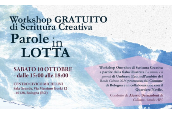 Locandina workshop Parole in lotta